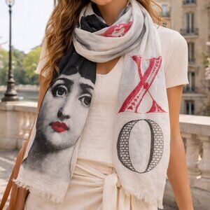 Thomas Paul XO Cotton Voile Scarf